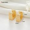 New Trendy Real Gold Plated Round Hoop Earrings For Women Girls Ladies Big Hoops Gold Circle Ring Earrings Party Gift