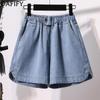 DAFIFY Moda feminina casual cor sólida estampa shorts esportivos de cintura alta
