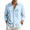 Men's Casual Outdoor Collared Corduroy Long-Sleeve Shirt