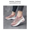 Shoes Women, New Thick-soled Shoes Breathable Flyknit Shoes, Fashionable Versatile Socks Shoes Casual Shoes
