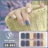 14 Bandes d'Ongles en Gel Auto-Adhésives Pailletées Autocollants pour Nail Art DIY