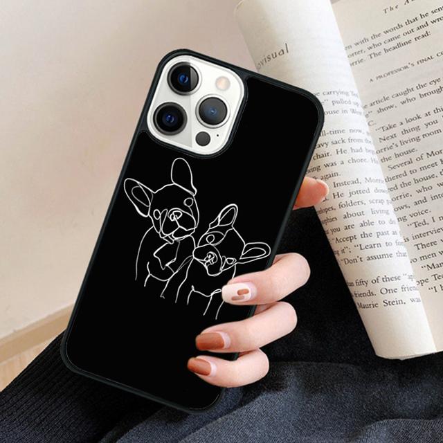 French Bulldog Phone Case Cover For iPhone 17 Air 16 15 14 Plus 11 12 13 Pro Max Coque Shell Fundas