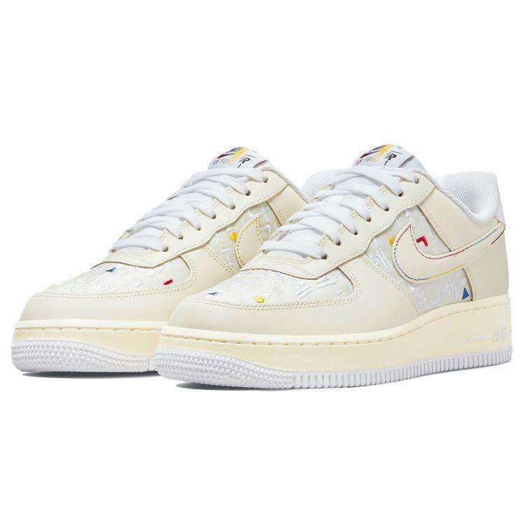 Nike Air Force 1 Low 07 LV8 Hangul Day Women Sneakers White Cashmere University-Red DO2701-715