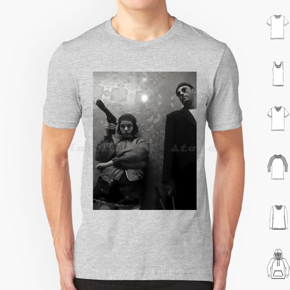 Leon Der Profi Midcentury Retro Filmplakat T-Shirt 6XL Baumwolle Cooles Tee Leon Leon Der Profi Film Der