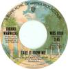 7-Zoll Schallplatte DIONNE WARWICK - Nimm es von mir / Es ist Magie WBS8088 Warner Bros. Re 1975 US Soul/Funk Used