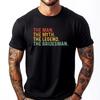 Funny Bridesman The Man The Myth The Legend The Bridesman Fashion T Shirt Men Mens Clothing Letter Tees