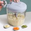 500ML 900ML Manueller Knoblauchhacker Fleischwolf Gemüseschneider Hobel Obstzerkleinerer Küchengerät Mixer für die Lebensmittelzubereitung