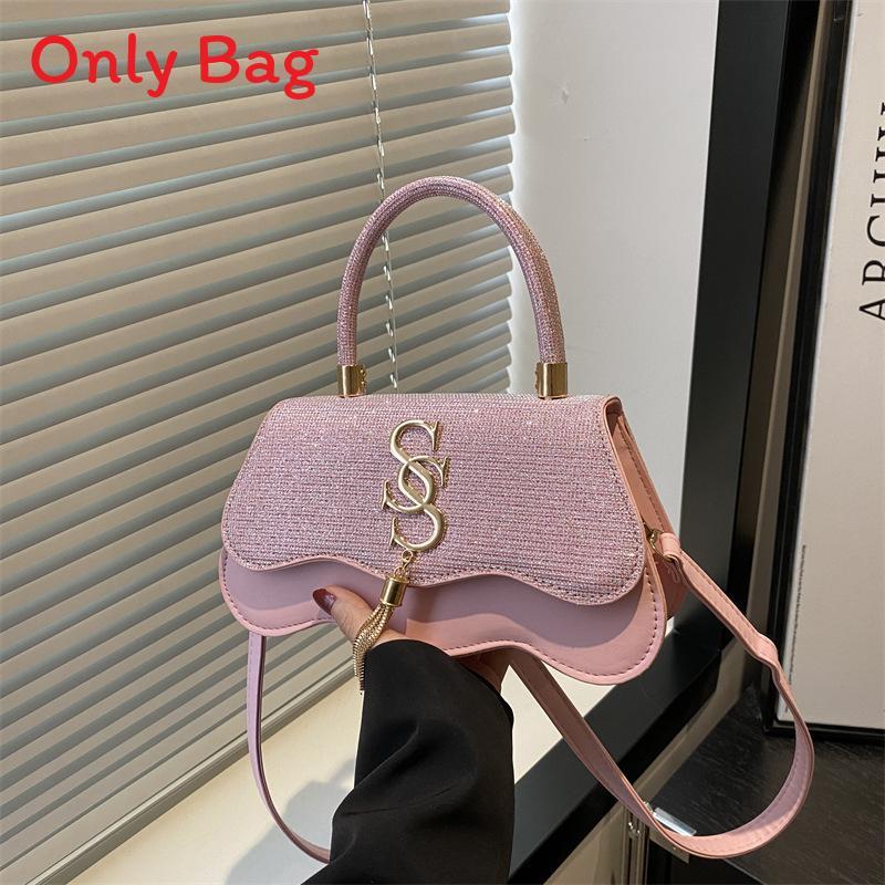 Korean Style Pu Leather Small Shoulder Bag With Stitching For Daily Casual Wear