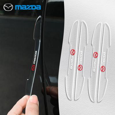 4Pcs Car Door Transparent Bumper Strip Stickers for Mazda 2 3 5 6 CX5 CX9 CX7 CX4 CX3 CX30 MX5 MX3 BK NC ER GH Auto Accessories