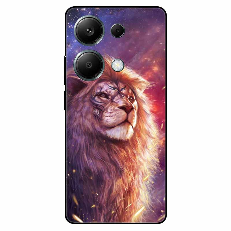 For Xiaomi Poco M6 Pro 4G Case TPU Soft Painted for Xiaomi Poco M6 Pro Global Silicone Cover Lovely Fundas On M6Pro Protective