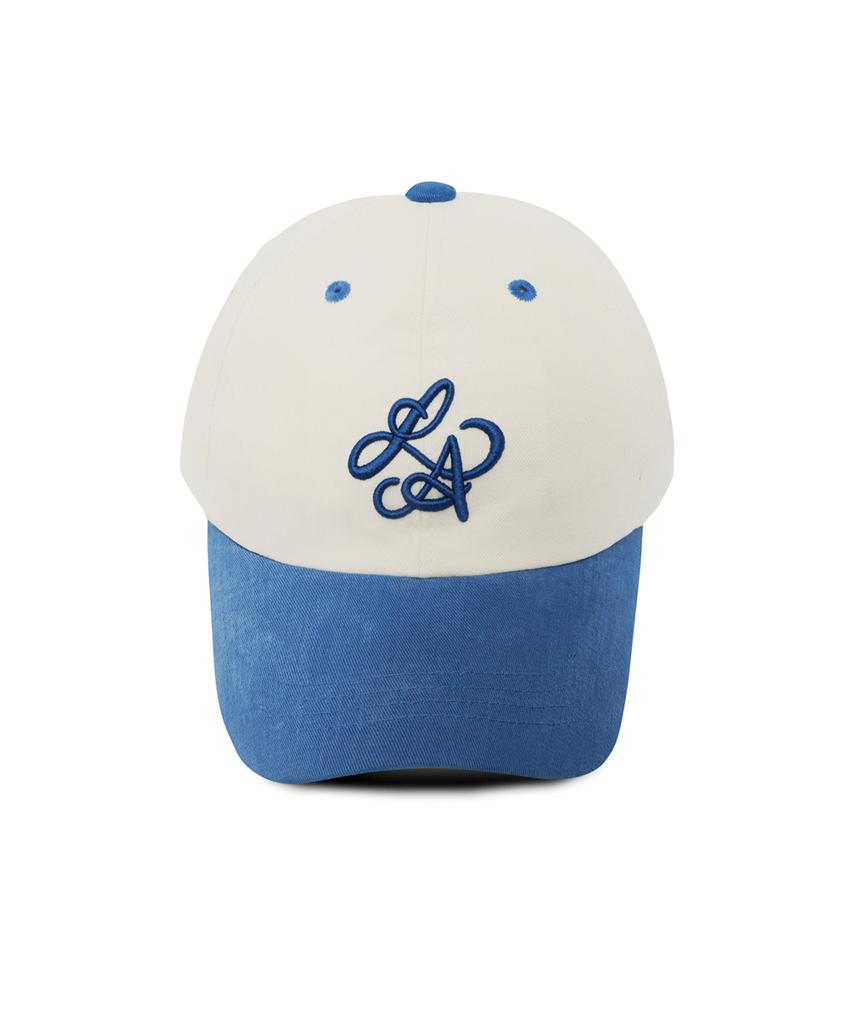 Line Binyu La Two-Tone Ball Cap - Blue & Cream