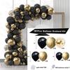 Ballon-Set Schwarz Gold Neujahrs-Arrangement Ballonkette Geburtstagsfeier Hochzeitsdekoration Bogen Latexmaterial