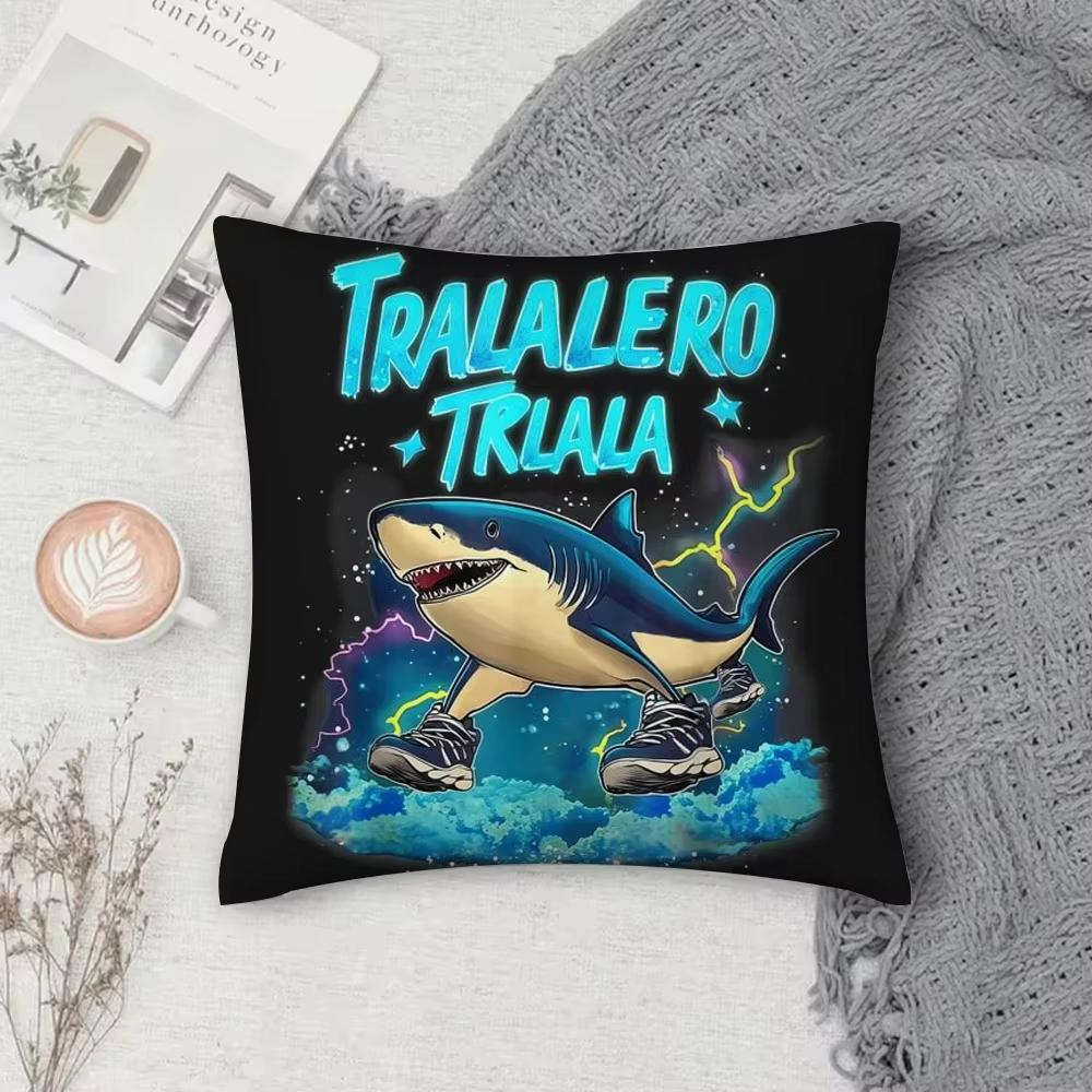 Tung Tung Tung Sahur Tralalo Italan Brainrot Federa Stampa Quadrata Cuscino Camera da Letto Decorazione Stanza Federa