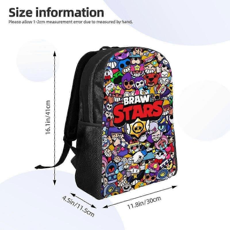 V96 Brawl Cartoon Fighters Backpack - Waterproof Daypack for School and Outdoor UK Use