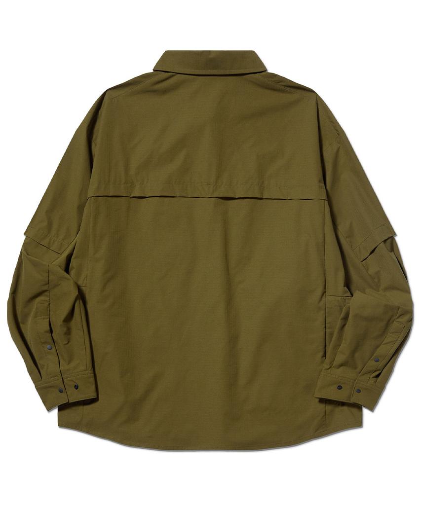 SIERRA DESIGNS Lamont Packable Backpackers Shirt Khaki
