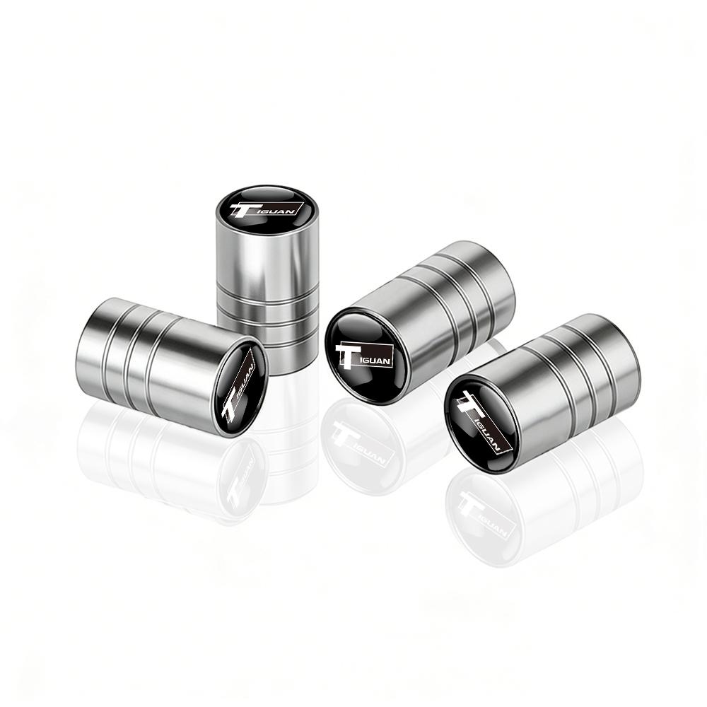 for Volkswagen Rline GTI R 4 Motion Caddy CC Golf Bora Beetle Polo 4Pcs Car Wheel Tire Valve Cap Airdust Cover Auto Accessories