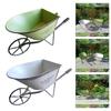 Klassische Eisenkunst Einradkarre für Gartendekorationen Metallschubkarre Kleiner Pflanzkasten Blumentöpfe Pflanzenbehälter Geschenk