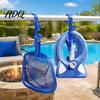 Outdoor Pool Accessory Holder Poolside Pole Hanger with 3 Hook Configuration Weather Resistant Hangers Swimming Organizer for Telescoping
