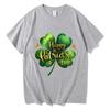 St Patricks Day Graphic Print T-shirts Men Women Summer Cotton Clothing Casual Fashion Round Neck Short Sleeved