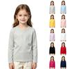 Kids' Color Long Sleeve T-Shirt Casual Basic Layering Top for Boys and Girls