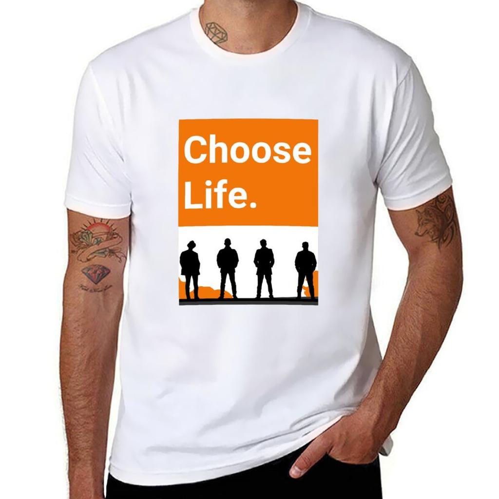 Camiseta Elige la Vida Camisetas Para Hombre Camiseta de Algodón Hombres 100% Algodón Marca de Lujo Camiseta de Hombre Algodón 100% Camiseta