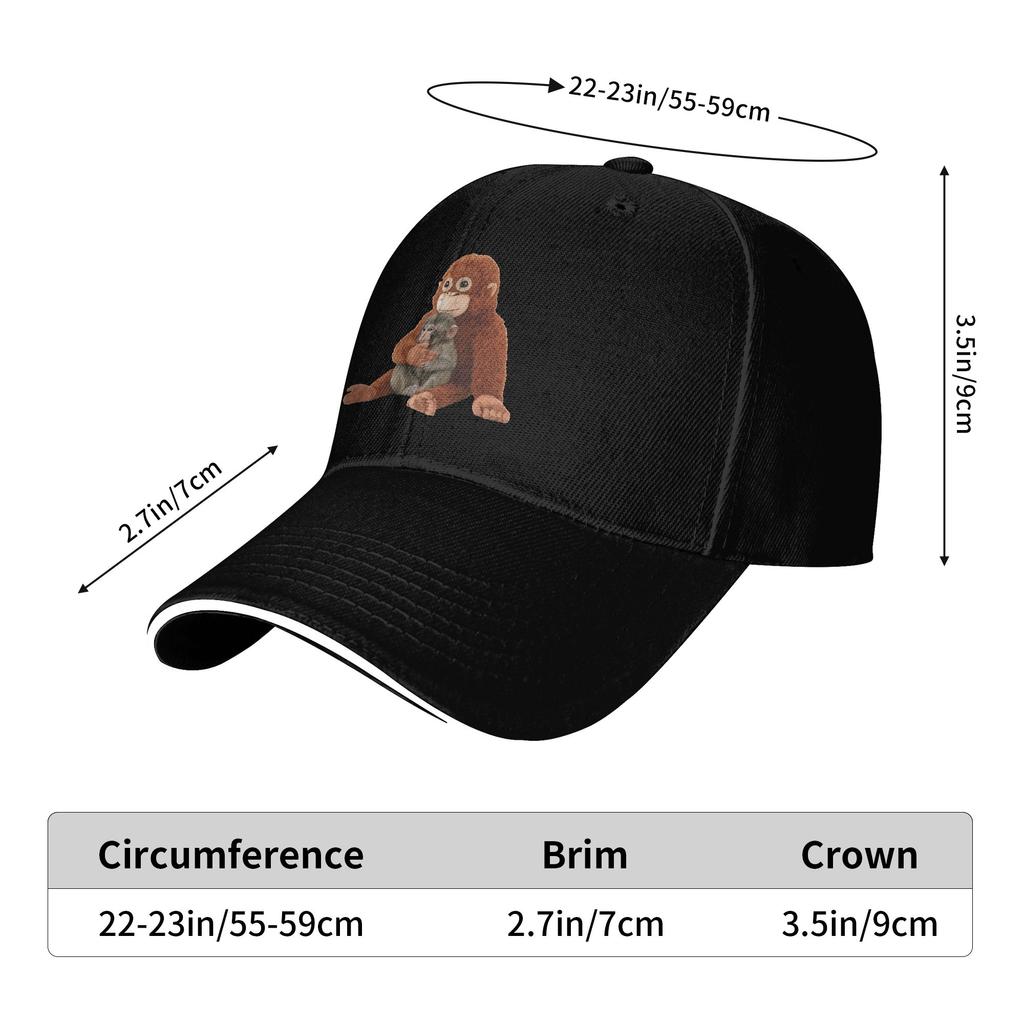 Punch Monkey Sun Baseball Cap Summer Couple Women Design Hip Hop Hats Dropshipping Street Style Hunting Camping Snapback Cap