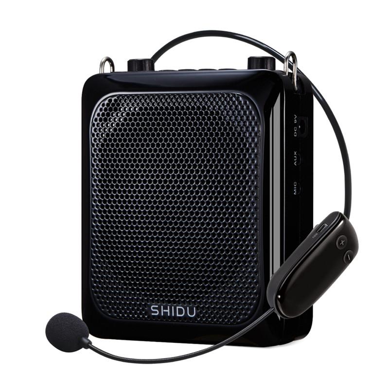 SHIDU 25W Portable Wireless Voice Amplifier for Teacher 4000mAh Battery Bluetooth Speaker with Microphone Echo AUX Recording S516
