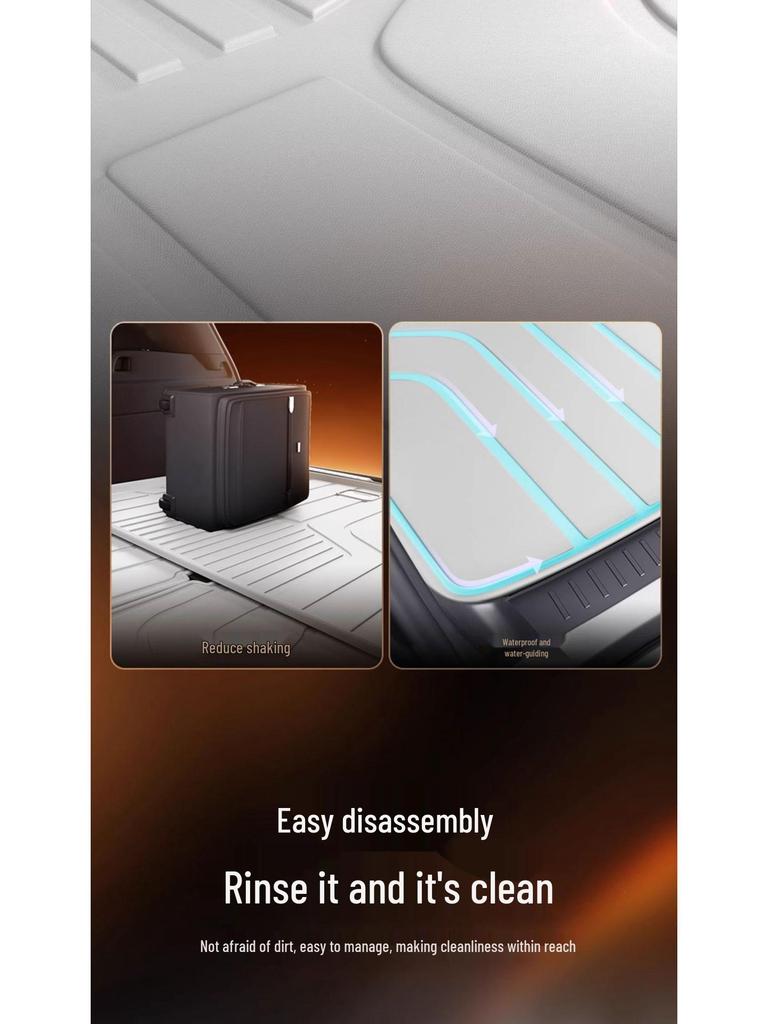 Nissan N7 2025 Trunk Mat TPE Car Interior Rear Mat Decorative Floor Accessory