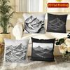 Mountain Line Art Print Throw Pillow Covers Pattern Cushion Cover Suitable For Sofa Bedroom Car Pillow Cover