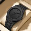 1pcs Men's Black Dial Alloy Strap Vintage Fashion Map Dial Lightweight Sporty Details Quartz Watch for Daily Business Party Holi