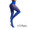 2 Pairs Women'S Sheer Tights Soft Oil Shiny Stockings Control Top Pantyhose Seamless Crotch Tights High Waist Smooth Medias