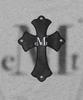 Mucent Monique Blur Logo Cross Leather Patch Sweatshirt Unisex (2 Colors)