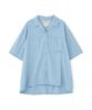 WEB&DEPOT Exclusive BACK RIBON TENCEL SHIRTS Ladies F 113 Light Blue 783-5123602