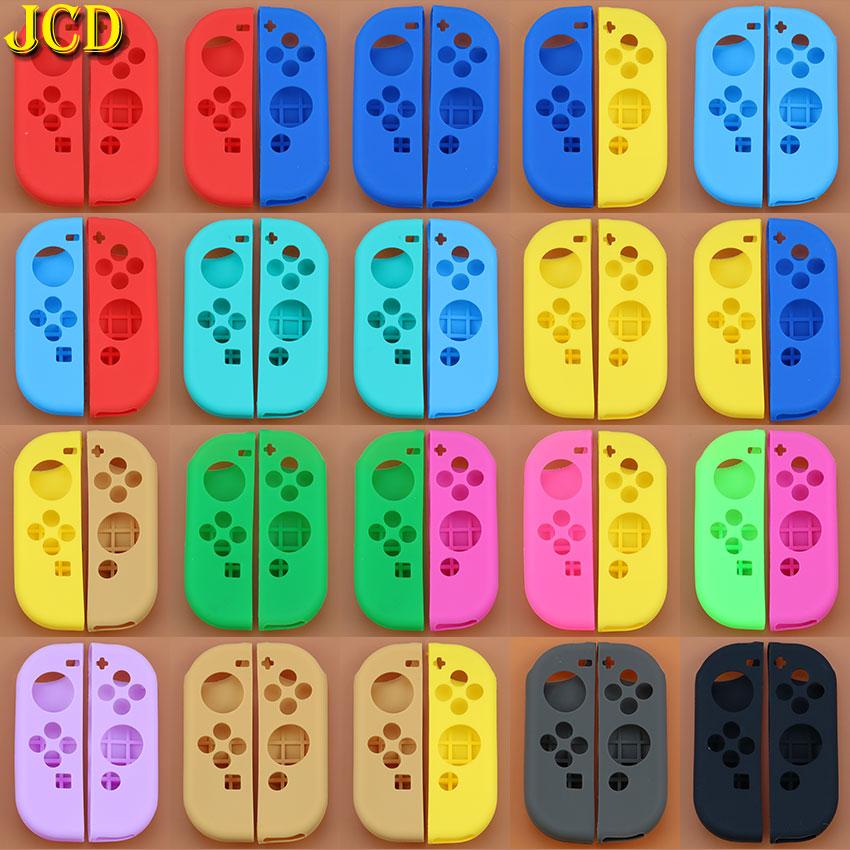JCD 1Set Left Right Soft Silicone Rubber Grip Gel Guard L R Controller Gamepad Sleeve Case Cover For Switch Joy-Con Joycon NS