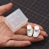 Mini UV Crystal Glue Mold for Doll Sports Shoes Silicone Resin Mould with Ultra Light Clay DIY Supplies for Jewelry Making Crafting