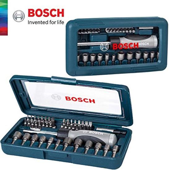 BOSCH Ratchet Type Driver Set Driver Bit Socket Set 46pcs 2607017399 [Item]