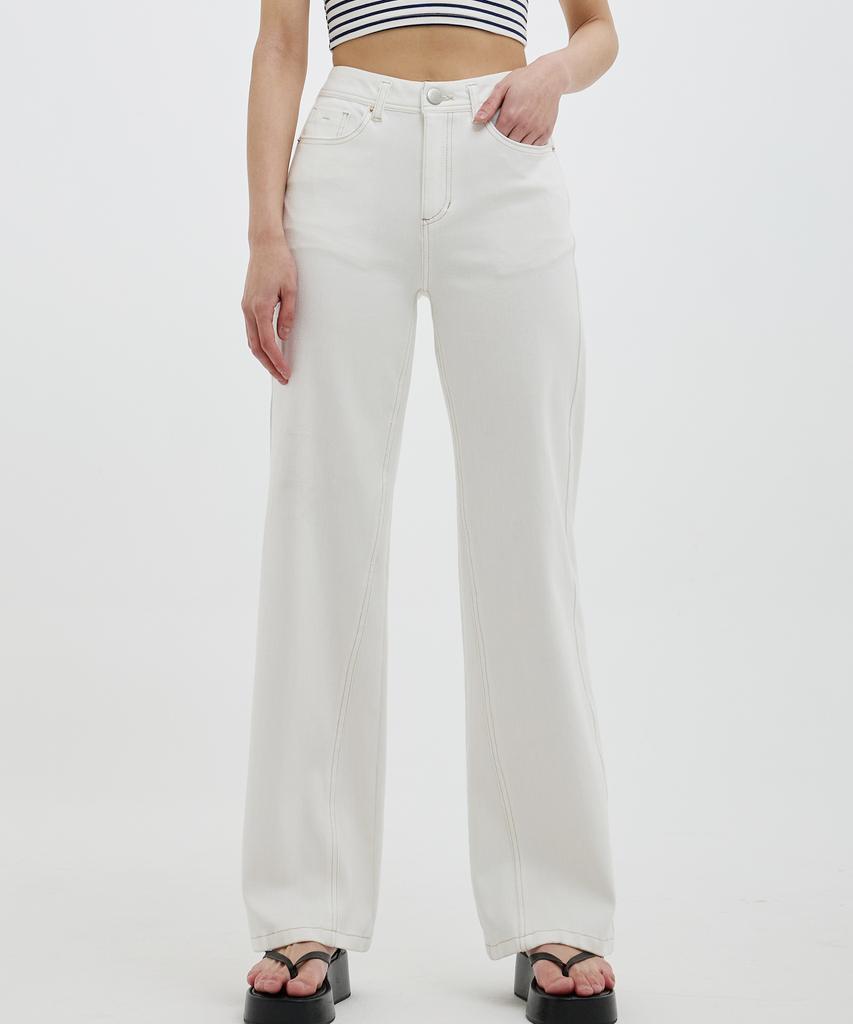 Lam Rd002 White Bootcut Pants
