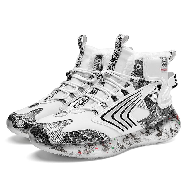 TUINANLE Chaussures décontractées pour hommes Baskets d'hiver Chaussures de sport d'extérieur à plateforme