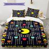 Pac-Man Pattern Bedding,Quilt Set Quilt Cover Pillowcase Home Birthday Gift (1 * Duvet Cover + 2 * Pillowcase, Without Core)