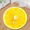 3D Fruit Print Round Carpet Circle Area Rug for Bathroom Living Room Bedroom Decor Non-slip Cloakroom Floor Mats Kitchen Doormat