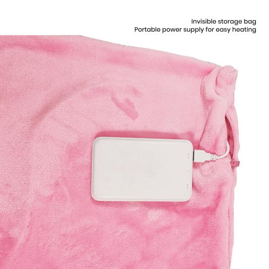 Winter Electric Blanket 3 Level Temperature Adjustment USB Charging Thick Dual-sided Material Time Setting Camping Travel Office Home Heating Blanket