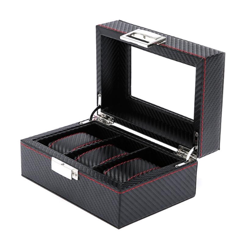 Additional Velutinous Lined Watch Storage Case Secure Metal Grip Plan For Jewelry Display And Travel
