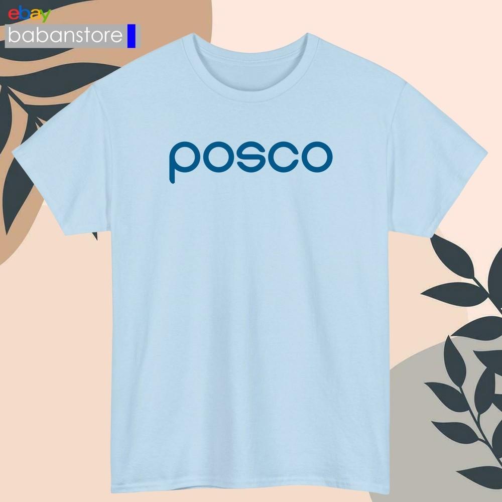 POSCO HOLDINGS Logo Black/White/Gr<wbr/>ey/Navy/Red/Li<wbr/>ght Blue TShirt S5XL Unisex T-Shirt