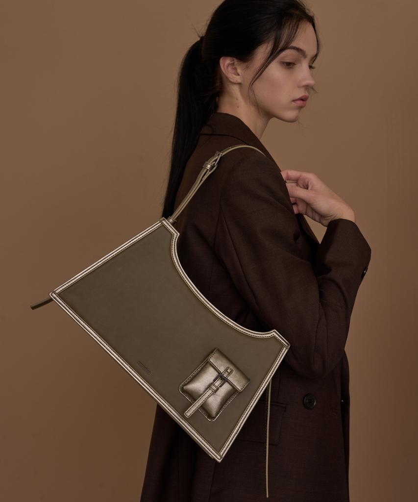 Dierneas Pony Bag (Khaki And Silver)
