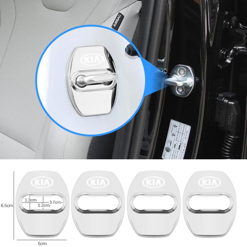 Car Door Buckle Protective Cover Titanium Alloy Protection Cap For KIA K5 K9 Sorento Ceed Sportage Carnival Stinger Forte Niro rpfkn11