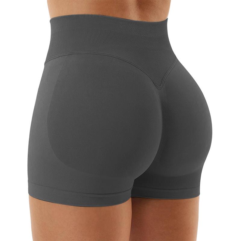 Hohe Yoga-Shorts für Damen, Fitness, Po-Lifting, Laufen und Workout-Shorts