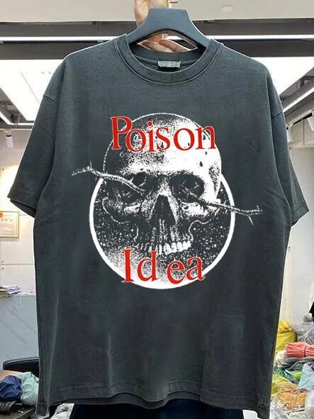 Poison Idea Rock Band Short Sleeve Black Color Shirt KV26277