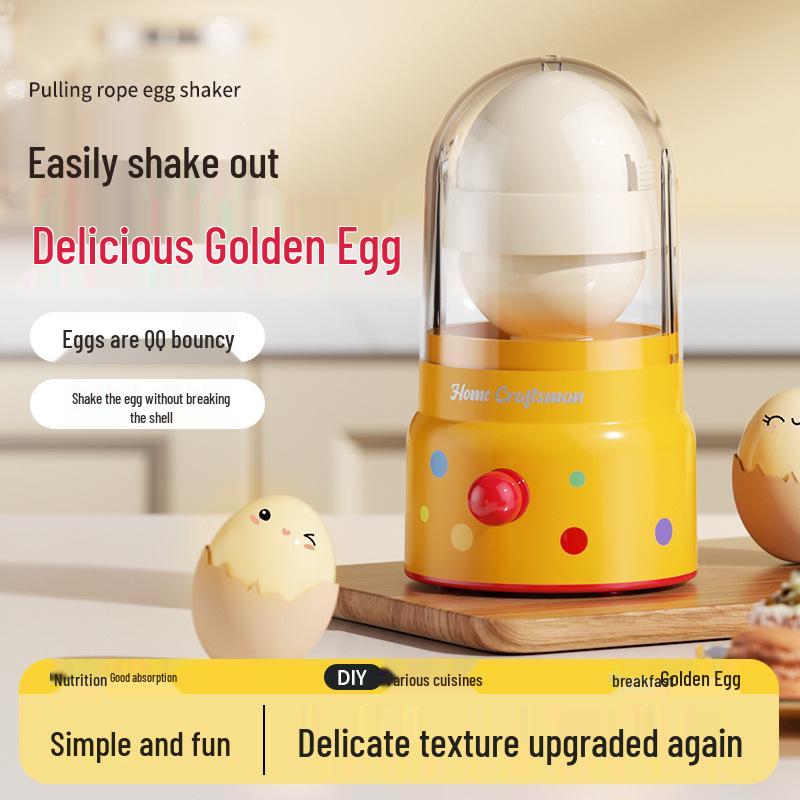 Egg Shaker Beater: Manual Golden Egg Mixer & Stirrer