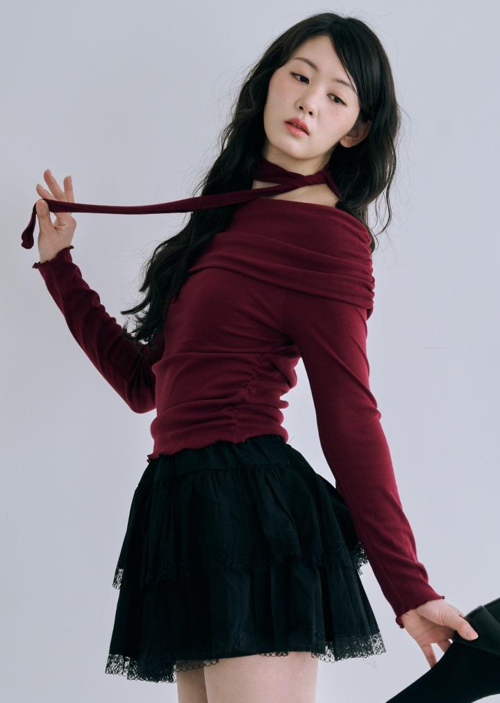 Bisou Olivia Lace Skirt (Black)
