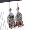 Retro Crystal Fringed Earrings Femininity Versatile Personality Long Earrings Fashion Court Earrings